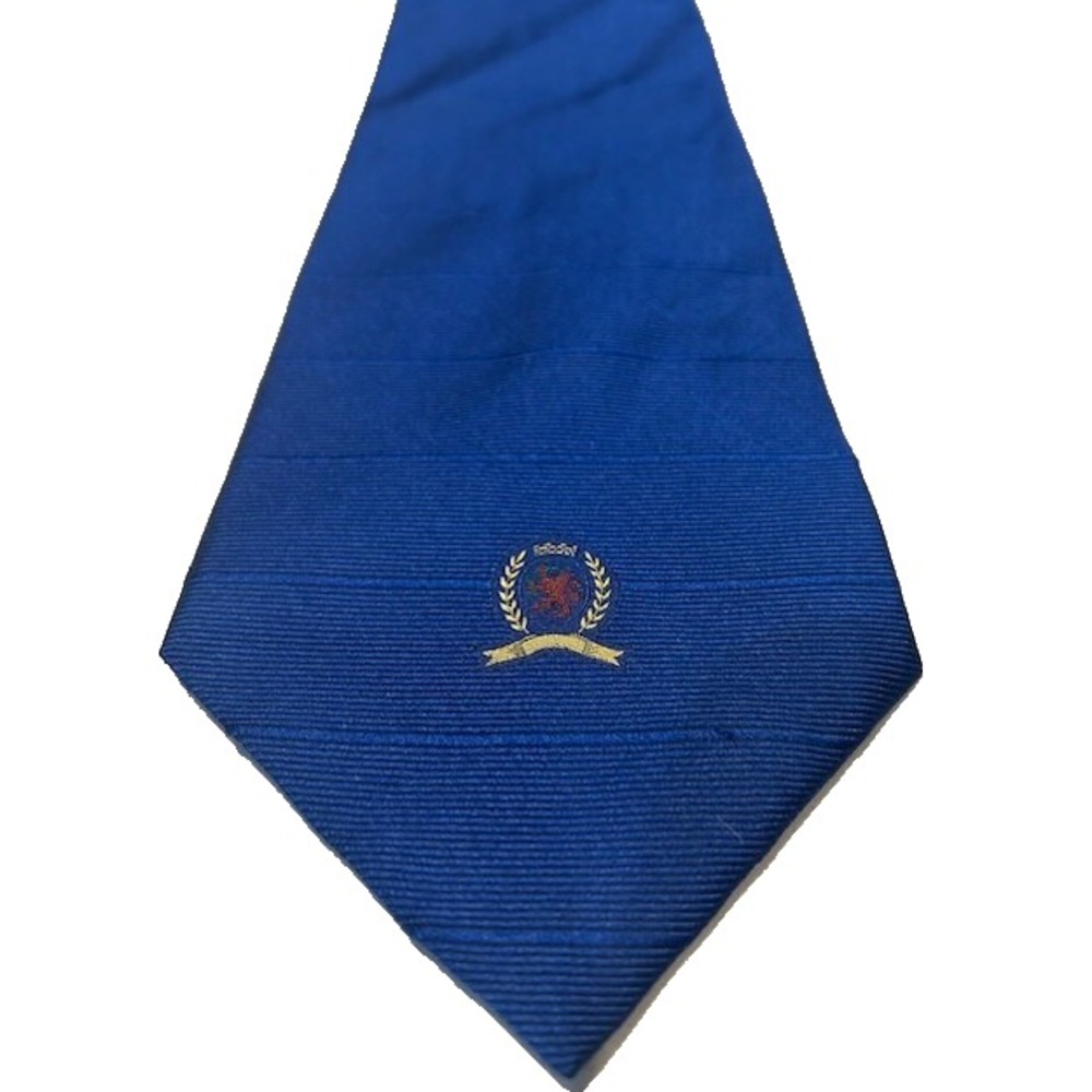 Tommy Hilfiger Men's Solid Blue Tie 100% Silk Necktie Made In The USA - 56x3.75"